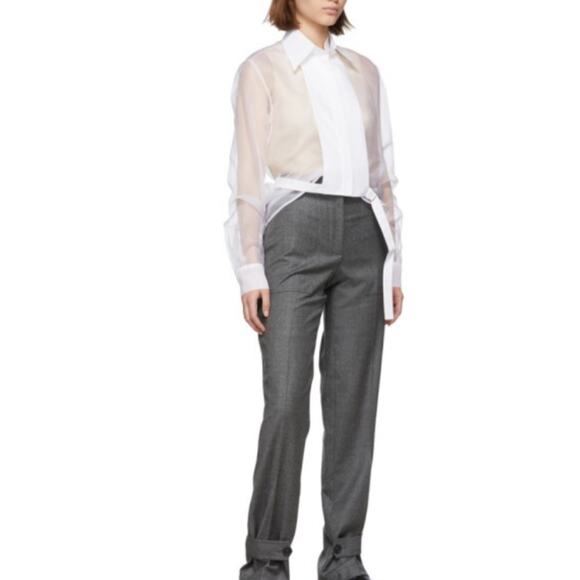 HELMUT LANG Detachable-Bib Shirt Large - Picture 1 of 7